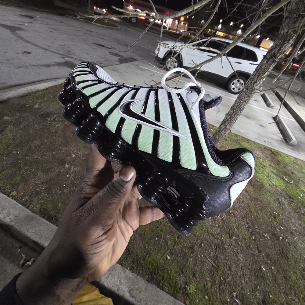 Nike Black and Mint Green Sneakers